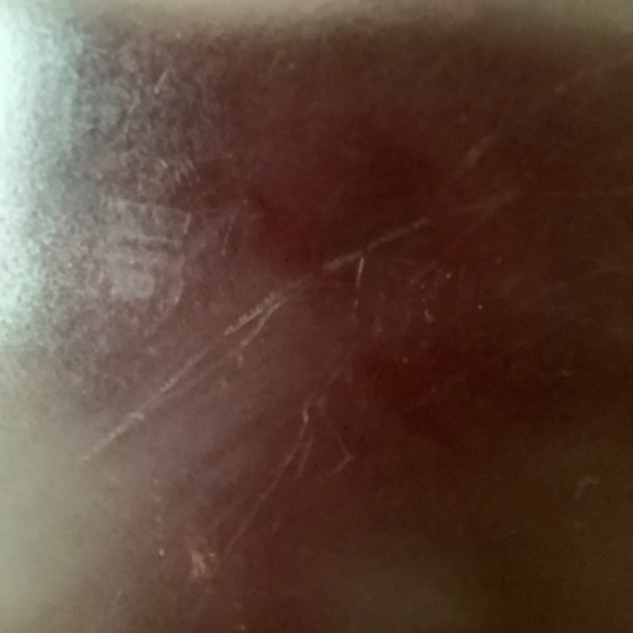 Top grain leather briefcase gold hardware,3 compartment, gold&leather strap NWOT - Picture 7 of 8